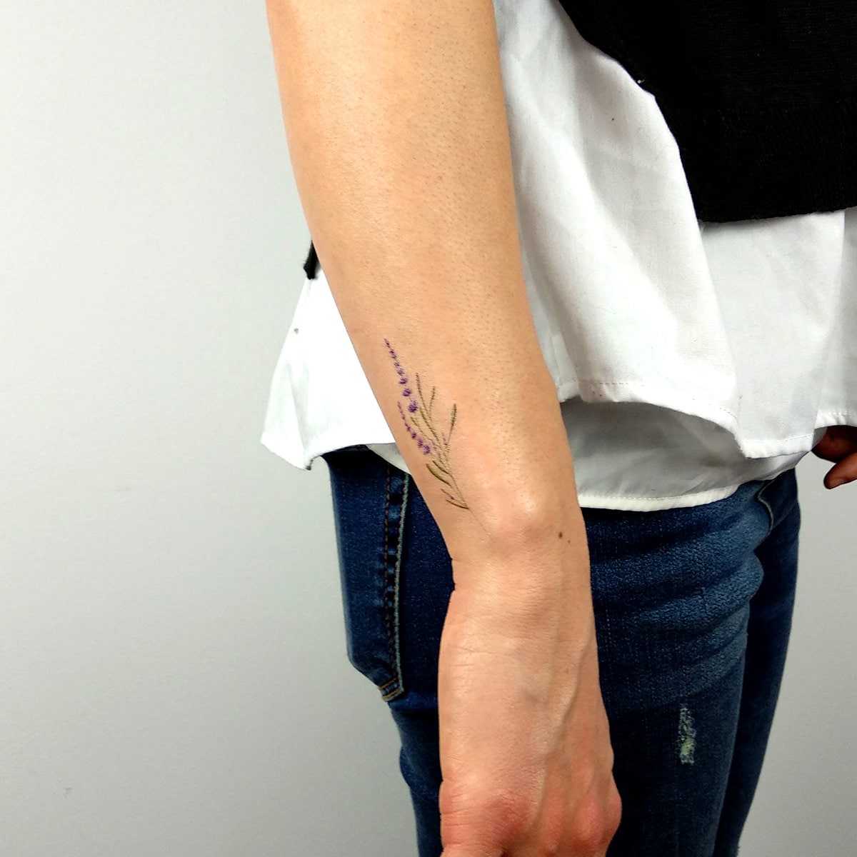 Lavendel Temporäres Tattoo Von Mini Lau | 3Er Set von Etsy - smalltattoos