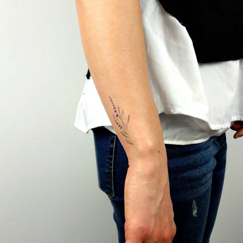 Lavendel Temporäres Tattoo Von Mini Lau | 3Er Set von Etsy - smalltattoos