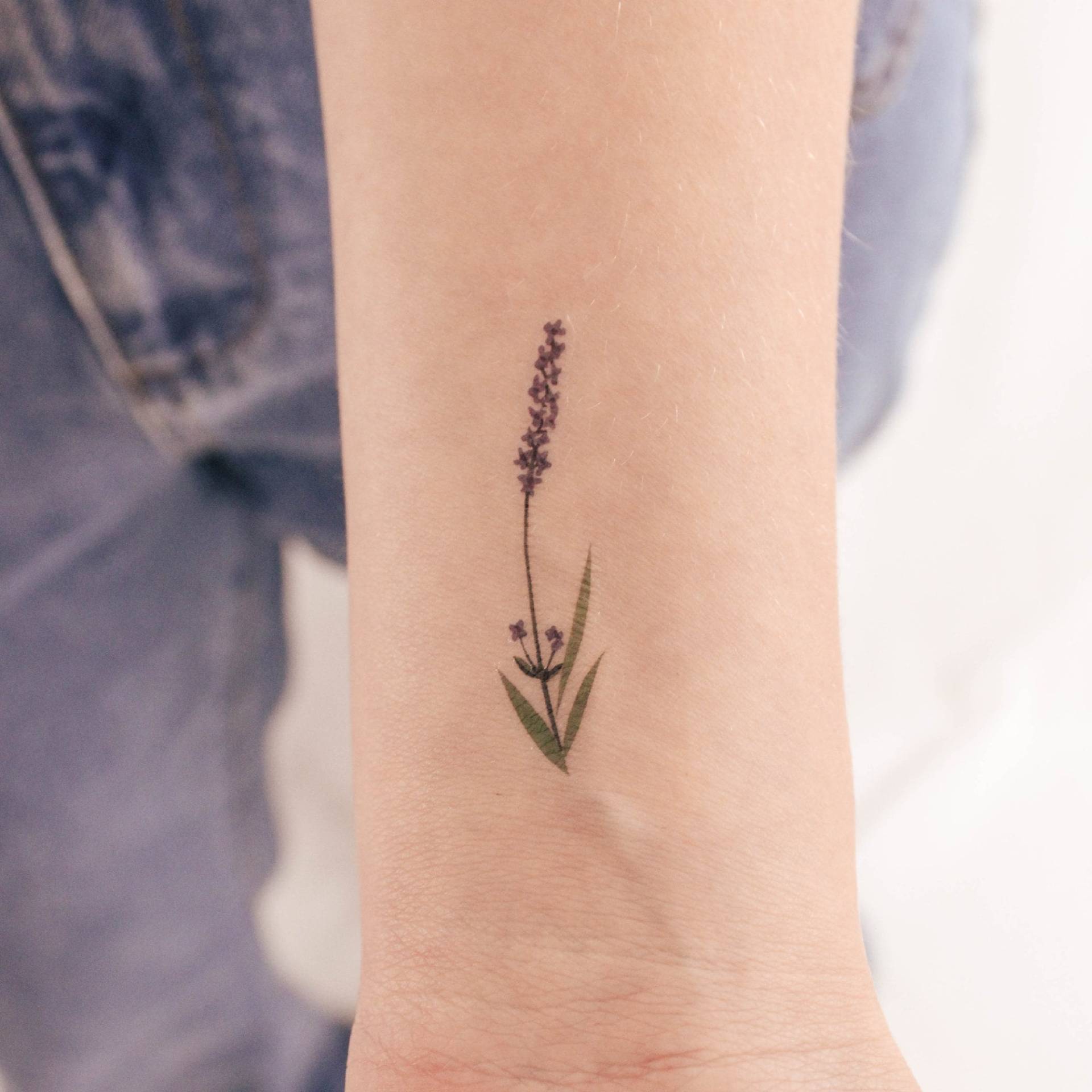 Lavendel Temporäres Tattoo Von Zihee | 3Er Set von Etsy - smalltattoos