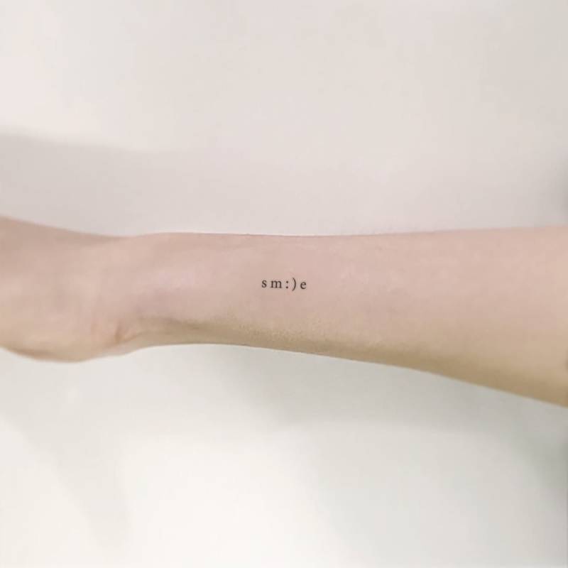 SmE | Smile Temporäres Tattoo | 3Er Set von Etsy - smalltattoos