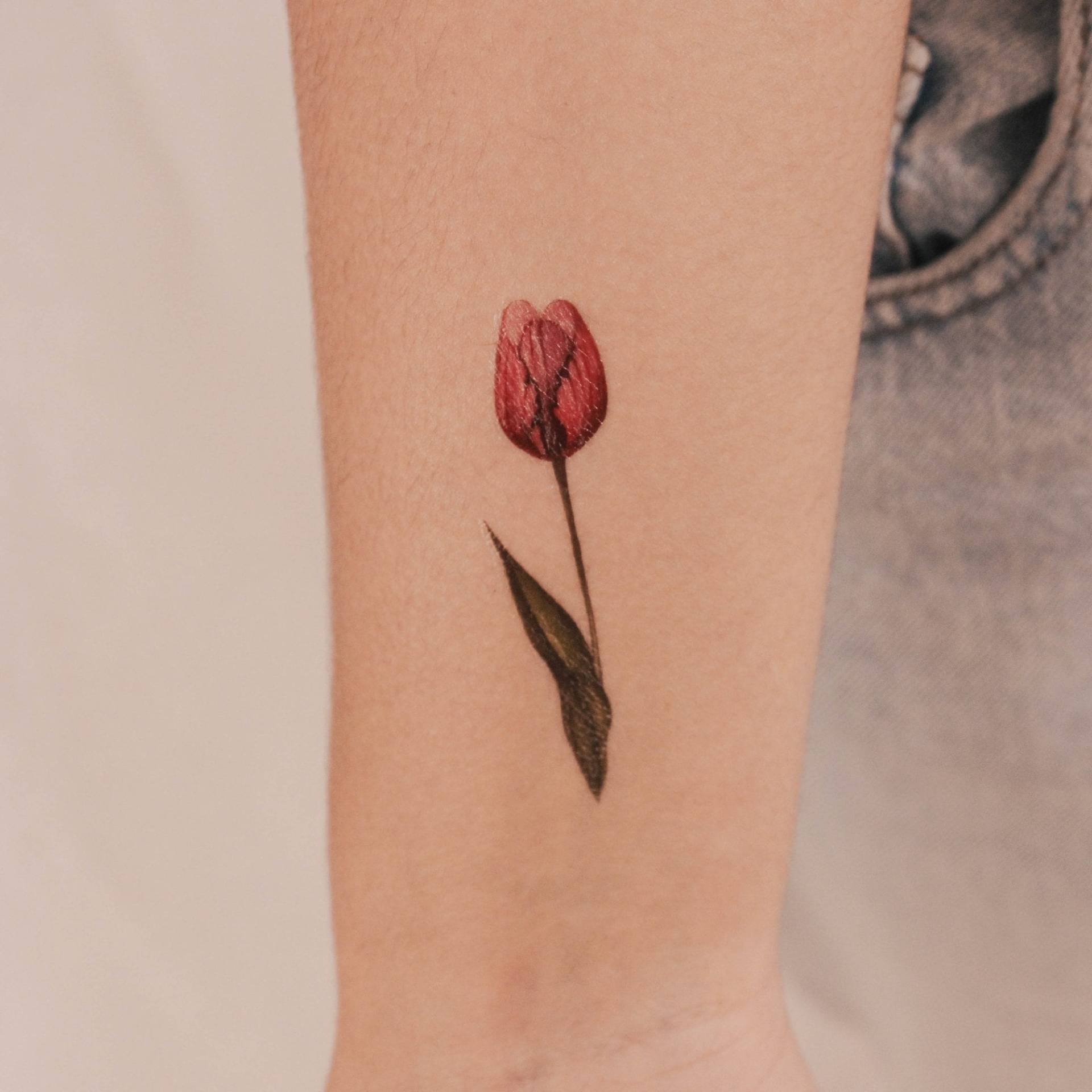 Tulpe Temporäres Tattoo Von Lena Fedchenko | 3Er Set von Etsy - smalltattoos