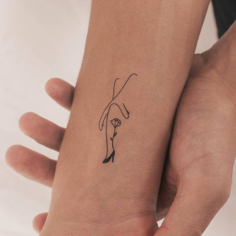 Verschränkte Arme Temporäres Tattoo | 3Er Set von Etsy - smalltattoos