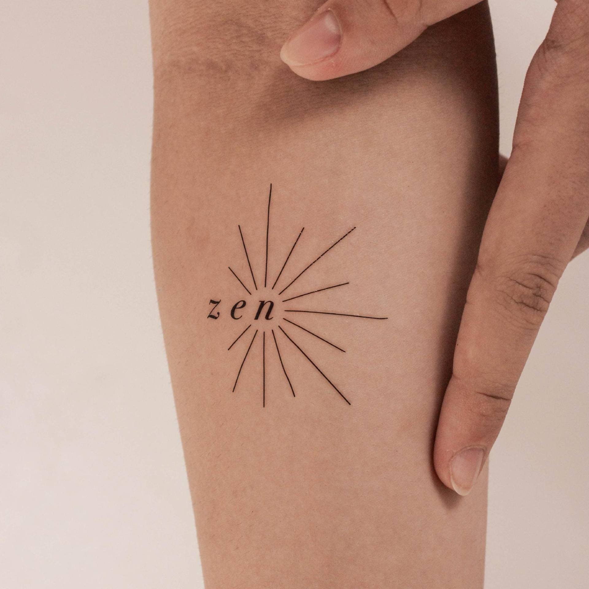 Zen Temporäres Tattoo | 3Er Set Zen Temporäres Tattoo | 3Er Set von Etsy - smalltattoos