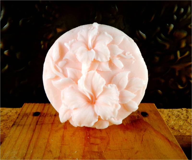 Blumenseife Hallo Hibiskus-Blumen-Gästeseife, Farbe & Duft Nach Wahl von Etsy - smellycatsoaps