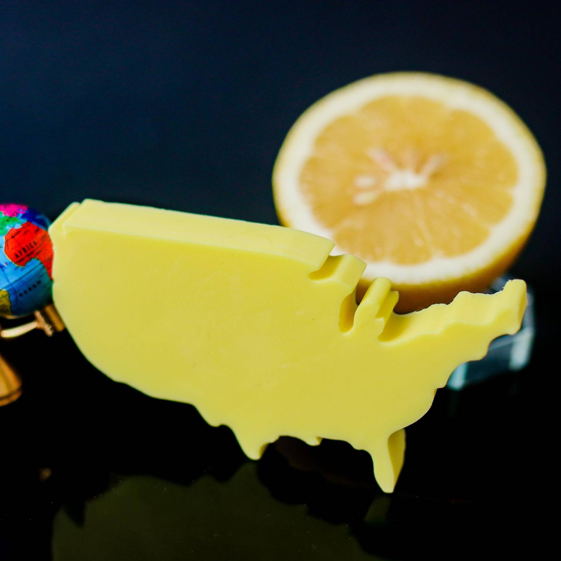 Usa Amerika Seife - Handgemachte Deko-Seife Mit Zitronenduft | Sls-Frei & Vegan Originelles Geschenk Für Reise, Urlaub & Usa-Fans von Etsy - soapOgraphic