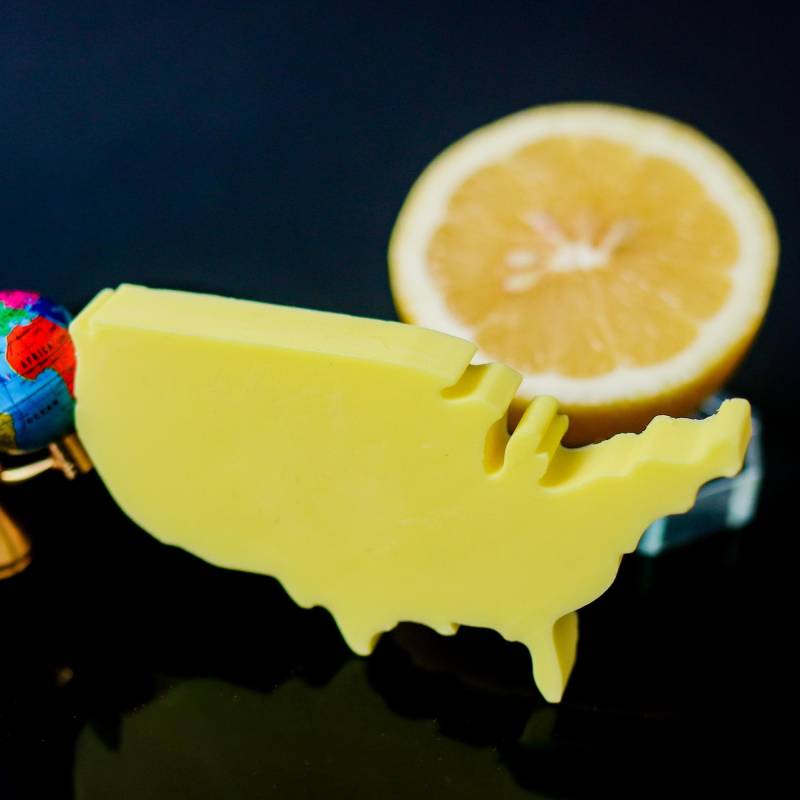 Usa Amerika Seife - Handgemachte Deko-Seife Mit Zitronenduft | Sls-Frei & Vegan Originelles Geschenk Für Reise, Urlaub & Usa-Fans von Etsy - soapOgraphic