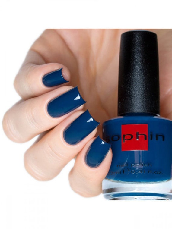 Dunkelblauer Nagellack, Sophin 0245, Indigo Glossy Finish, Vegane Kosmetik, Trendy Nägel Dunkelblauer Nagellack, Sophin 0245, Indigo Glossy Finish, Vegane Kosmetik, Trendy Nägel von Etsy - sophincosmetics