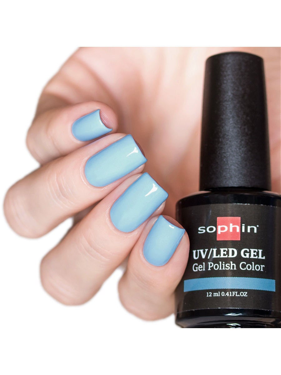 Pastell Hellblaue Gelpolitur. Sophin 0713 Alpenblau. Weicher Cremiger Farbton, Spektakulärer Glänzender Glanz, Erstaunliche Haltbarkeit von Etsy - sophincosmetics