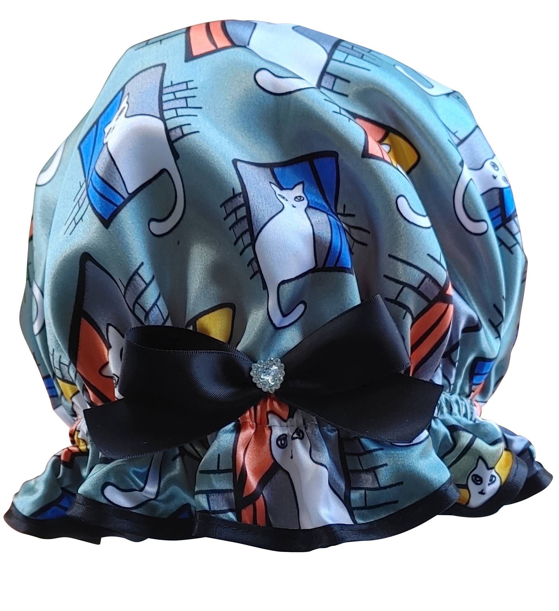 Duschhaube Im Bouffant Style Cat Lover - Top von Etsy - soprettyshowercaps