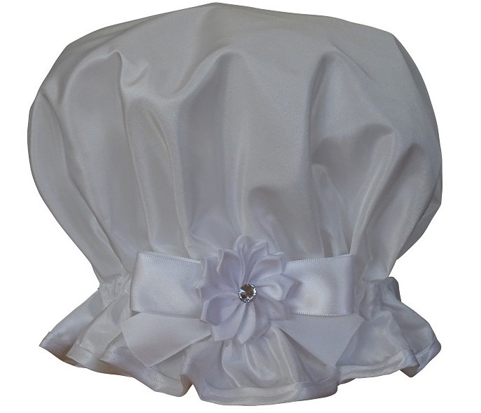Duschhaube Im Bouffant Style - Klassisch Weiß von Etsy - soprettyshowercaps