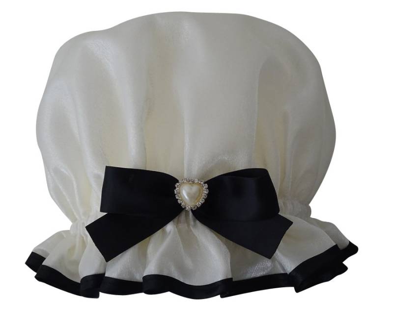 Glamour Bouffant Style Duschhaube in Creme/Elfenbein - Charisma Glamour Bouffant Style Duschhaube in Creme/Elfenbein - Charisma von Etsy - soprettyshowercaps