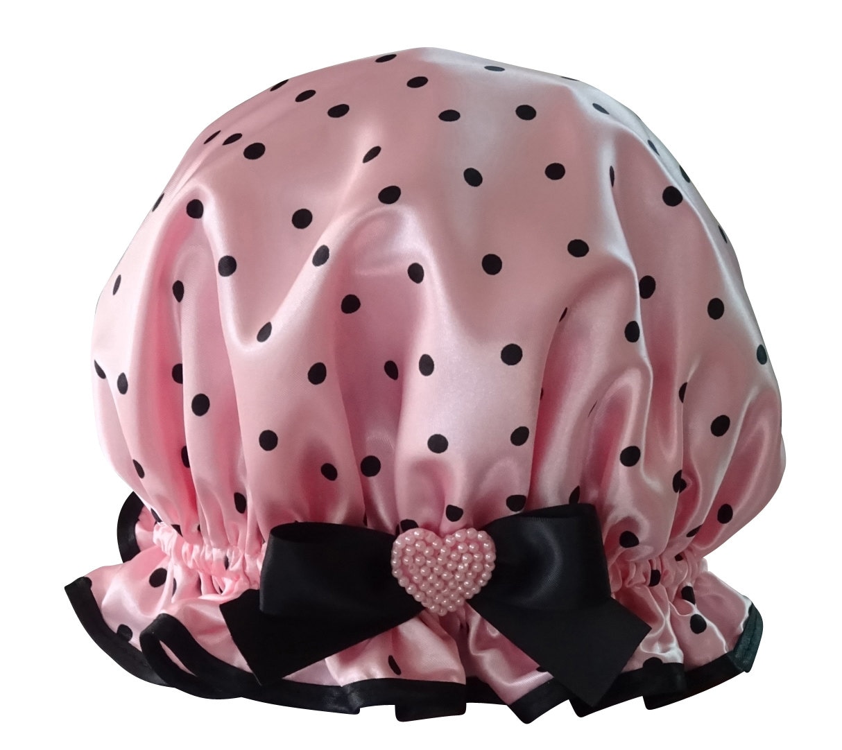 Mädchen Duschhaube Pink Polka Dot - Little Dottie | Für Jahre 3-10Yrs von Etsy - soprettyshowercaps