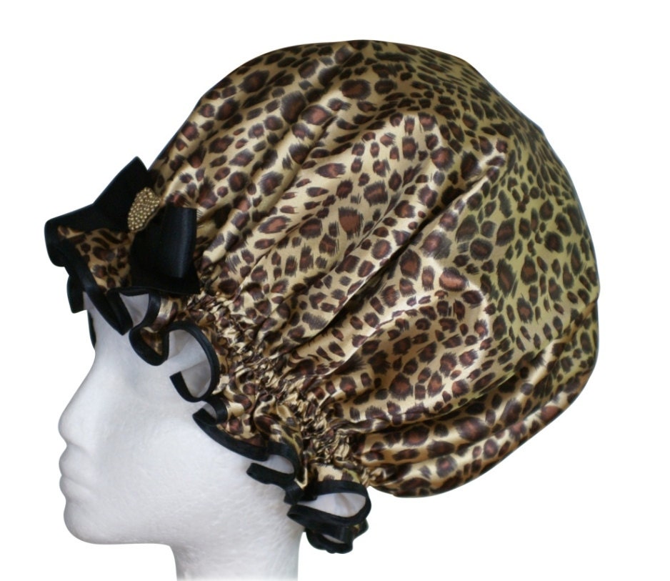 xl Duschhaube Mit Leopardenmuster Extralange Haare, Dreadlocks von Etsy - soprettyshowercaps