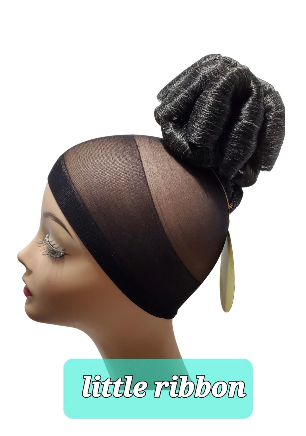 Salt & Pepper # 280 Schwarz Mit Grau-Mix Hair Dome Wiglet Bun Ribbon Style Haarknoten N Geflochtener Chigno Updo Haar Dutt von Etsy - southerngatesupply