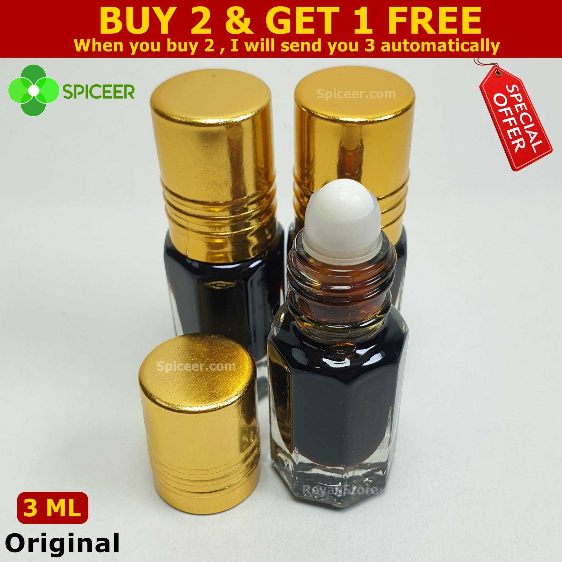 1× Black Musk 3Ml Parfümöl Strong Aroma Ball Roller Arabisch Islamisch موو اووو | Kaufen 2 Get & 1 Free von Etsy - spiceer