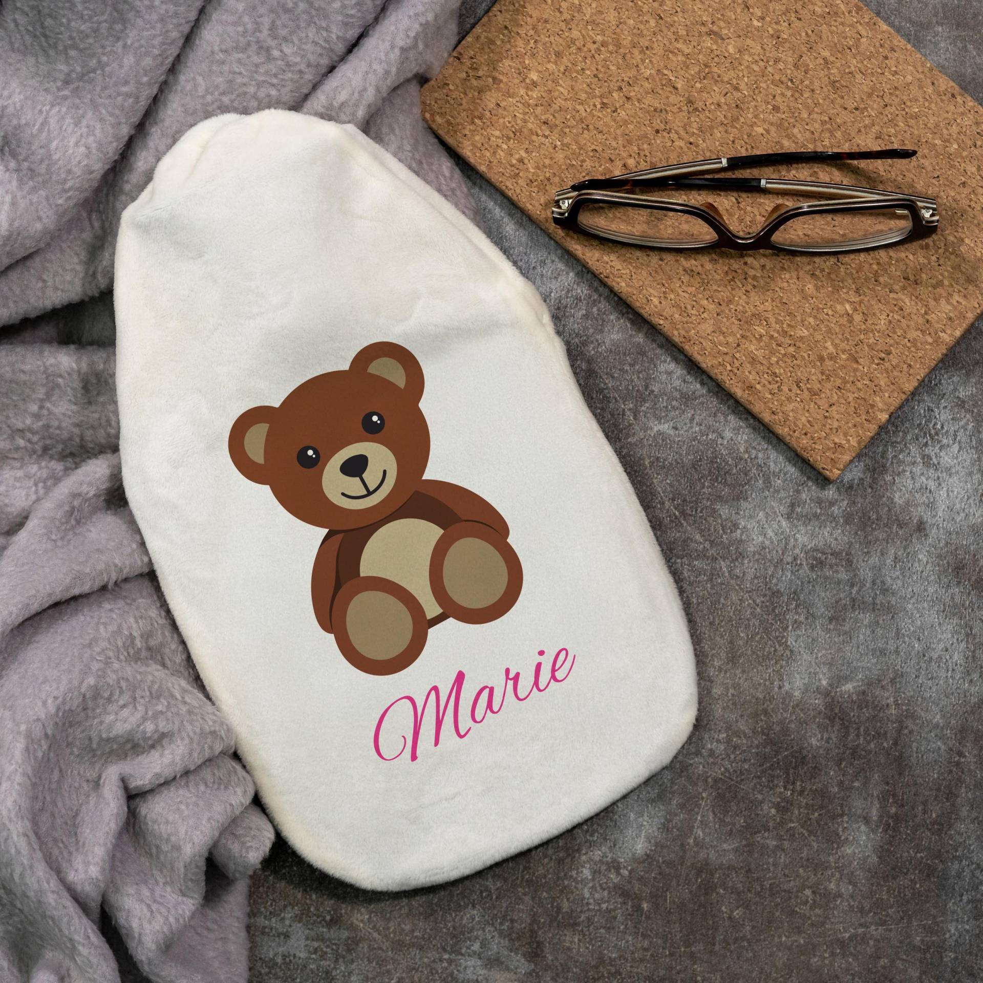 Wärmflasche "Teddy" Für Kinder Mit Individuellem Druck von Etsy - stempelfabrikde