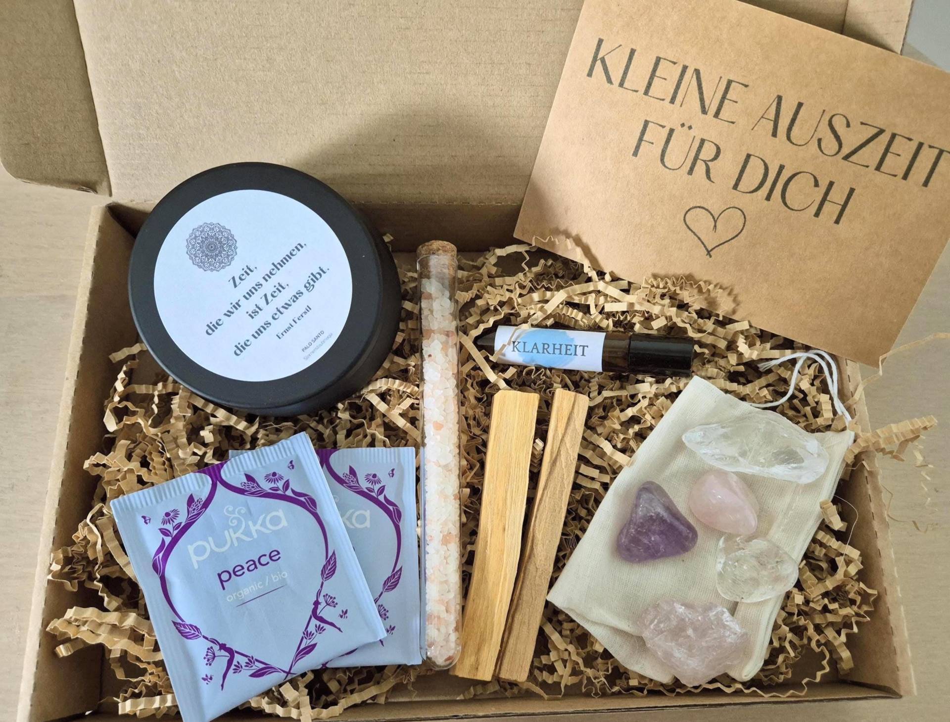 Retreat Set Für Zuhause - „Me Time" Selfcare, Selflove Geschenkbox Edelsteine, Duftkerze & Palo Santo Dein Ritual Zuhause von Etsy - sternenstaubmagie