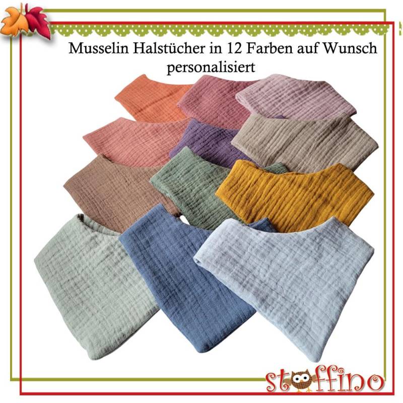 Musselin Halstuch Sabbertuch, Spucktuch Personalisiert Mit Namen/Geschenk Zur Geburt /Babygeschenk von Etsy - stoffino