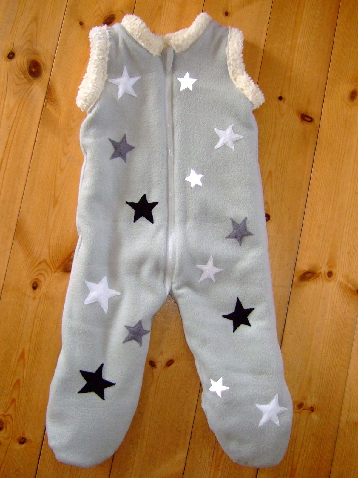 Schlafsack Mit Beinen "sterne" Gr. 62-104 Overall von Etsy - strickhuhndesign