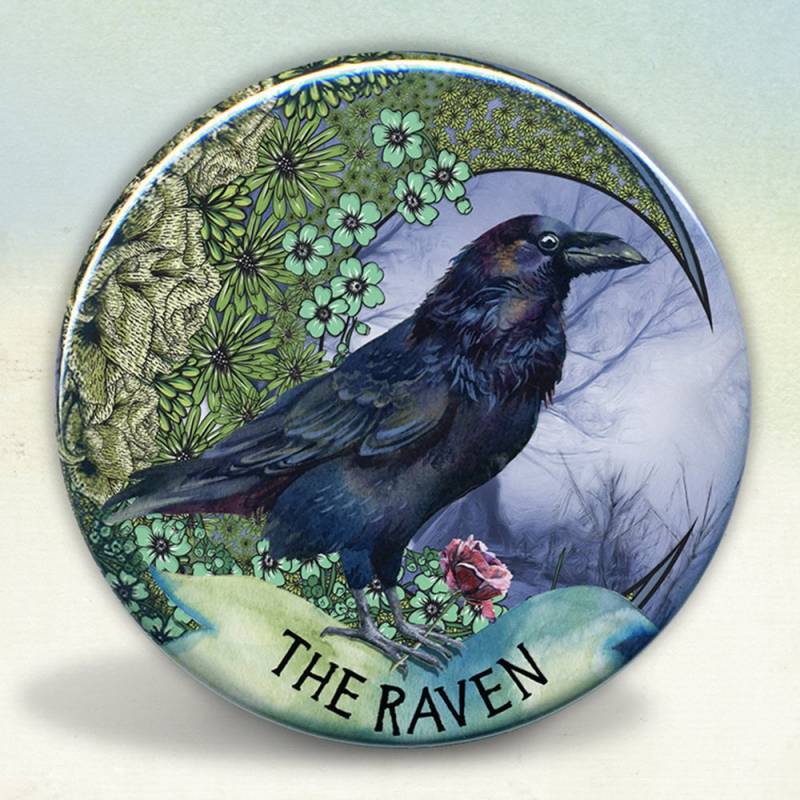 Der Rabe Und Der Mond Taschenspiegel | Anstecknadel Magnet Schlüsselanhänger Flaschenöffner Der Rabe Und Der Mond Taschenspiegel | Anstecknadel Magnet Schlüsselanhänger Flaschenöffner von Etsy - tartx