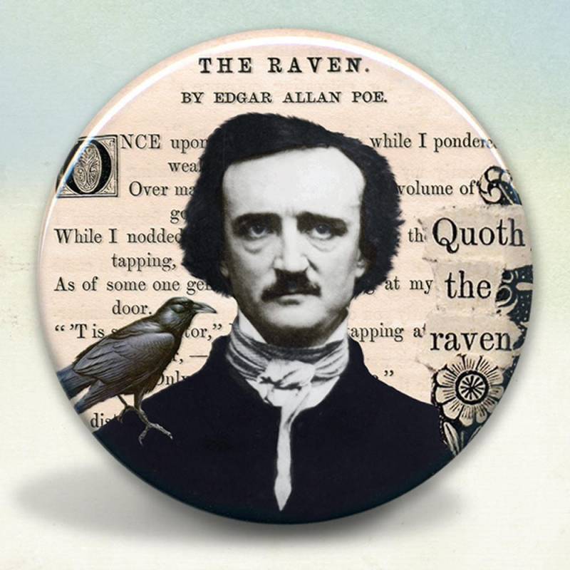 Edgar Allan Poe Und Raven Collage Taschenspiegel Edgar Allan Poe Und Raven Collage Taschenspiegel von Etsy - tartx