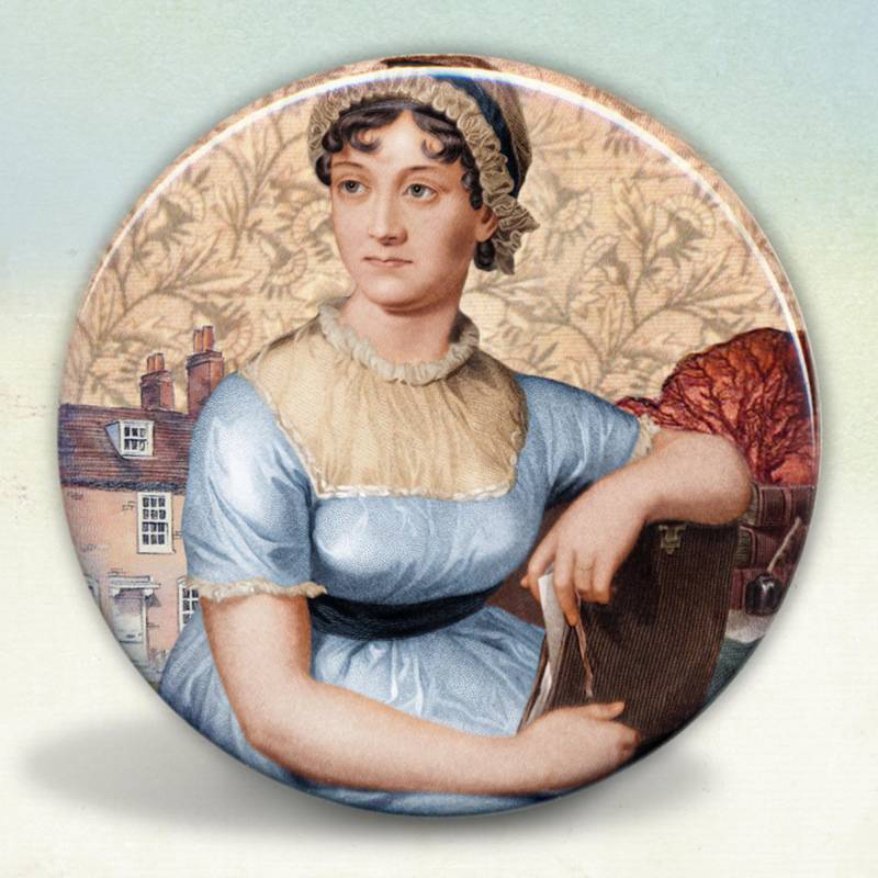 Jane Austen Collage Taschenspiegel Jane Austen Collage Taschenspiegel von Etsy - tartx