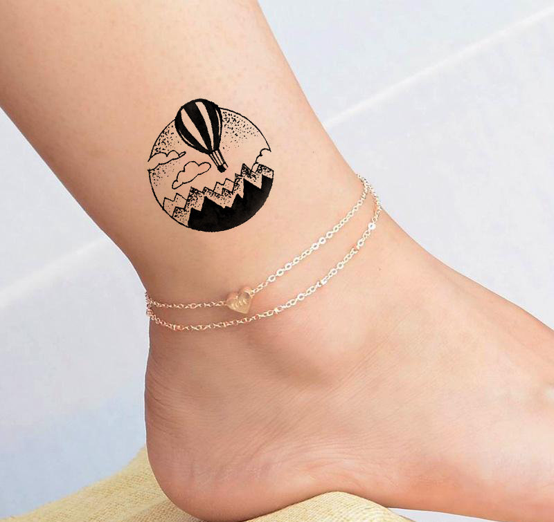 Mini Temporäres Tattoo/Heißluftballon Schönes von Etsy - tattooprint