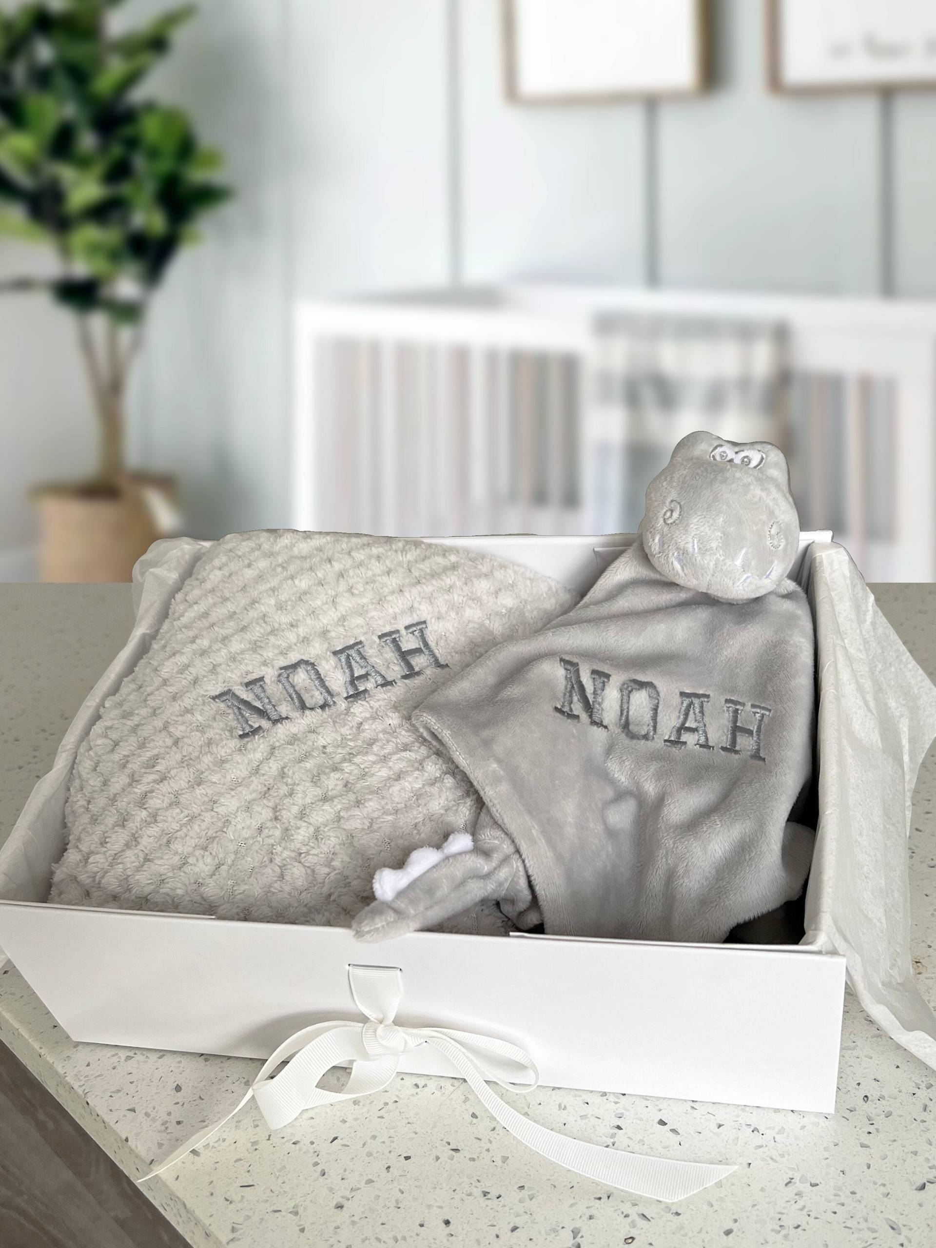 Personalisierte Decke & Babytröster Geschenk, Baby Junge Personalisiertes Baby-Dusche-Geschenk, Dinosaurier Tröster Personalisierte Decke & Babytröster Geschenk, Baby Junge Personalisiertes Baby-Dusche-Geschenk, Dinosaurier Tröster von Etsy - thebababee