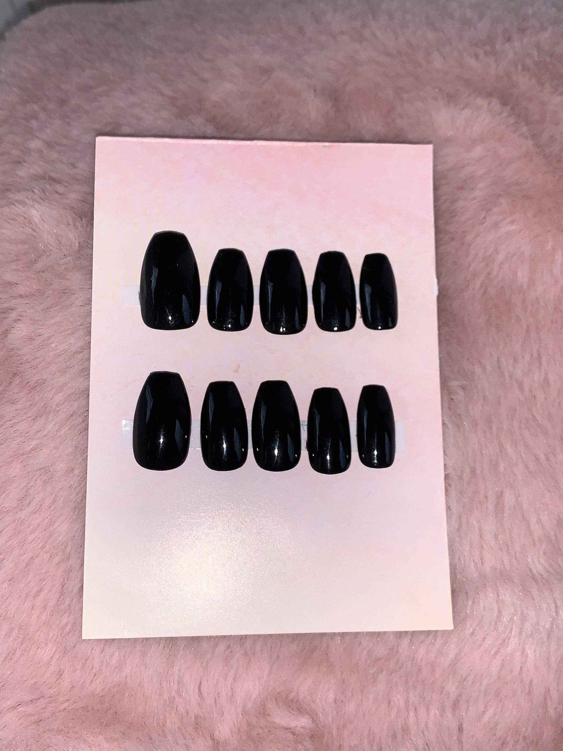 Press On Nails Basic Black Aus Shellac Press On Nails Basic Black Aus Shellac von Etsy - theglamstorecom