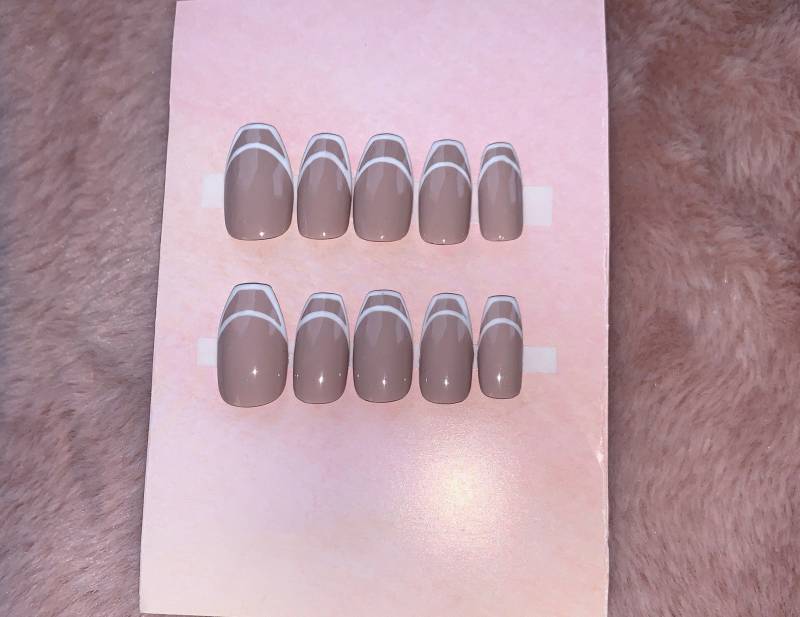 Press On Nails Mit Süßem Design Aus Shellac von Etsy - theglamstorecom