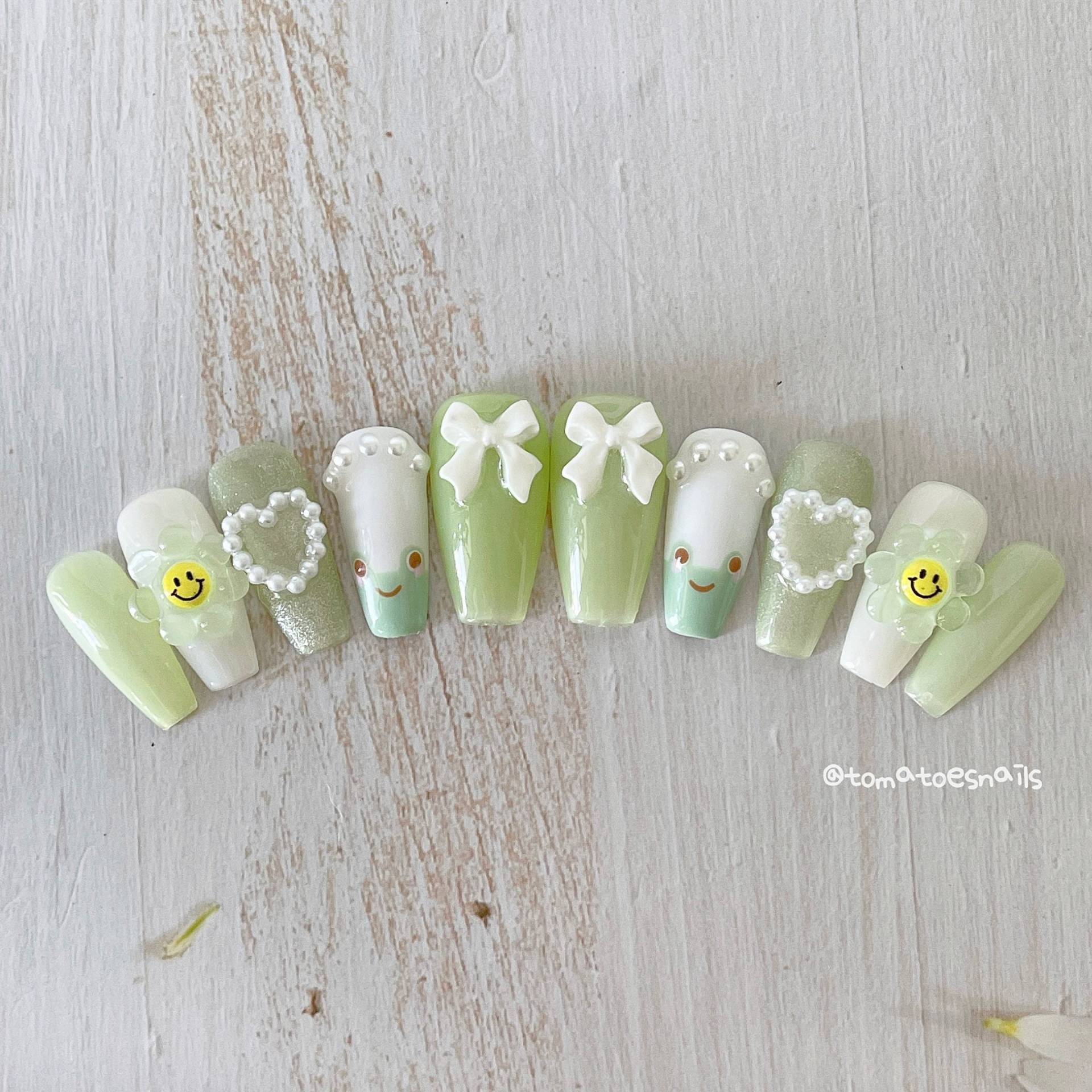 Kleiner Froggy Nägel, Süße Frosch-Nägel, Kawaii Jelly Green Handgemachte Presse Auf Wiederverwendbare Nägel Kleiner Froggy Nägel, Süße Frosch-Nägel, Kawaii Jelly Green Handgemachte Presse Auf Wiederverwendbare Nägel von Etsy - tomatoesnails