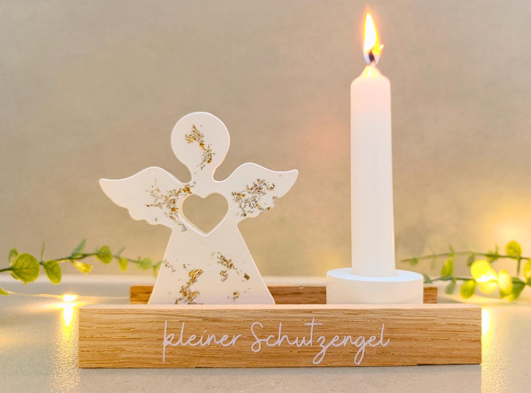 Aufsteller Mit Schutzengel & Kerzenhalter - Individuell Anpassbar von Etsy - trostpflbastelliebe