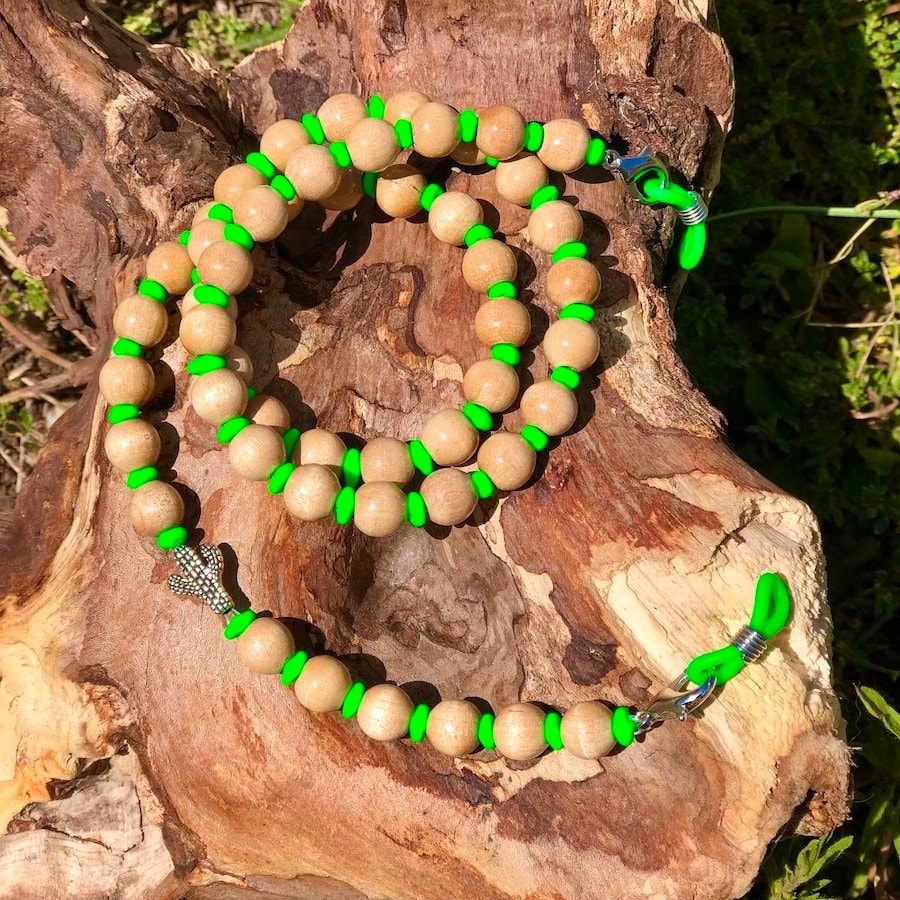 Brillenkette "Cactus - Neon Green" Brillenkette "Cactus - Neon Green" von Etsy - trudiloves