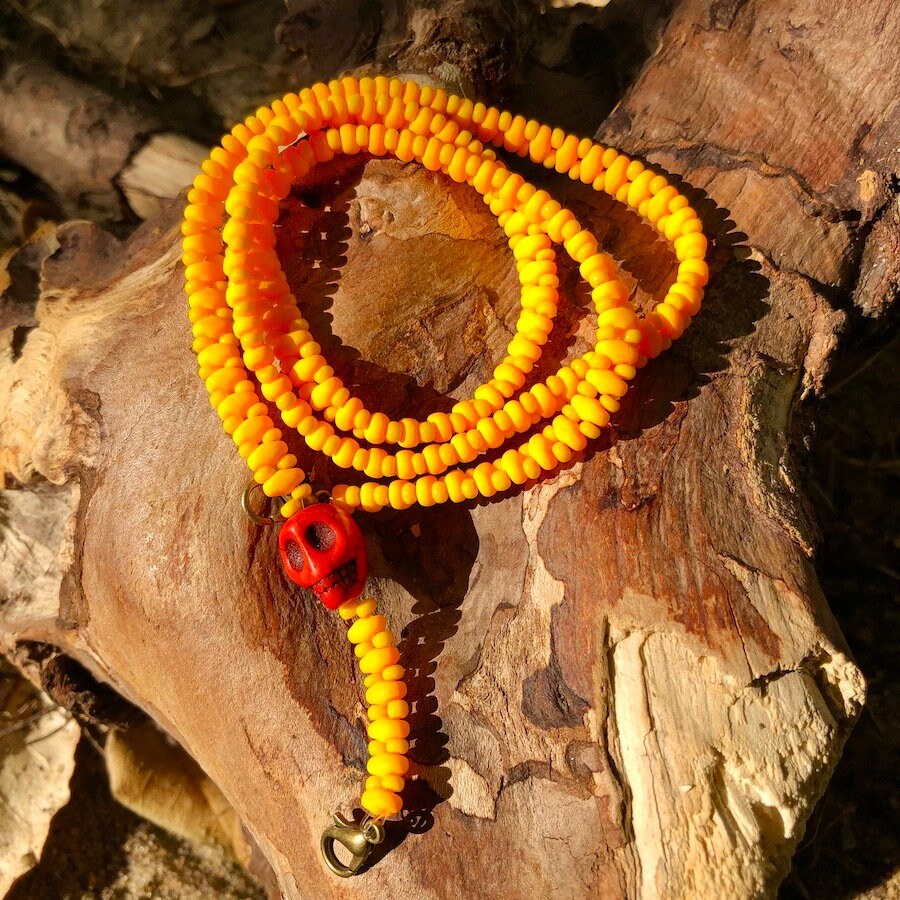 Brillenkette "Skull - Neon Yellow" Brillenkette "Skull - Neon Yellow" von Etsy - trudiloves