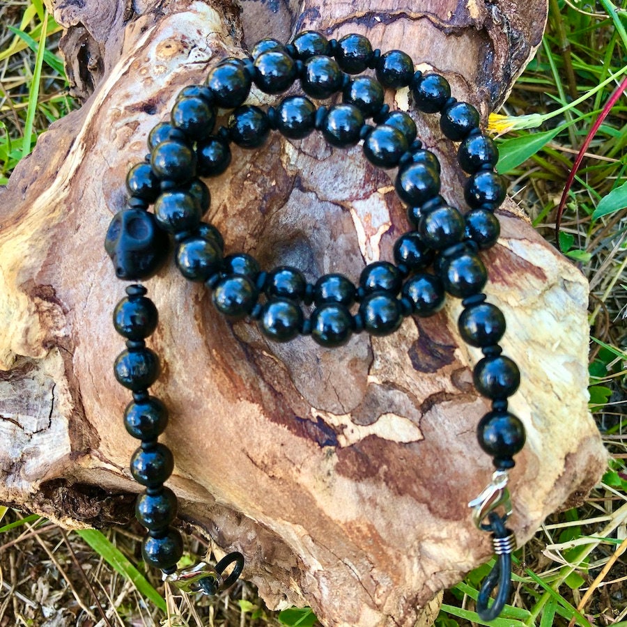 Brillenkette "Skull - Wood Black" Brillenkette "Skull - Wood Black" von Etsy - trudiloves