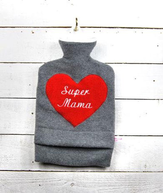 Super Mama" - Wärmflaschenbezug Inkl. Wärmflasche von Etsy - tumultberlin