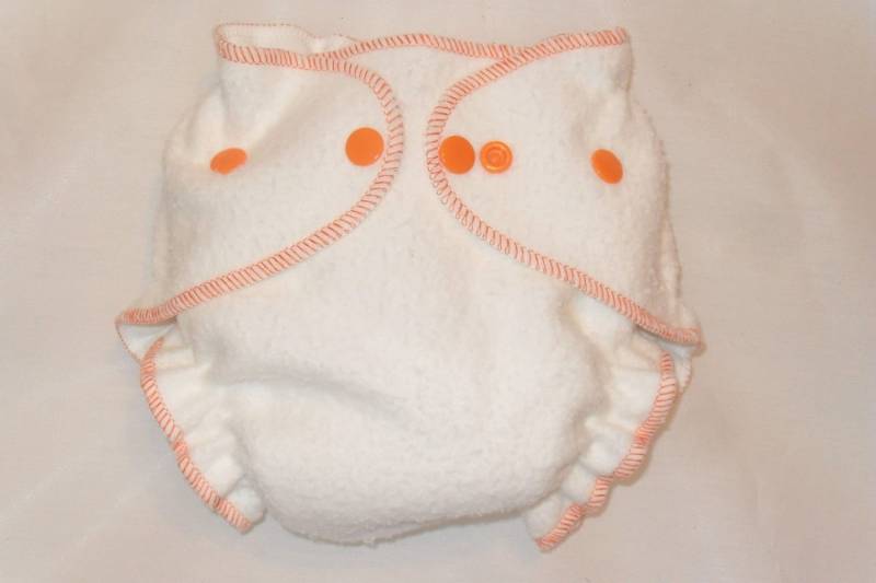 Ausgestattete Windel Bambus Zorb Mit Orange Druckknöpfen von Etsy - twinkletoesdiapers