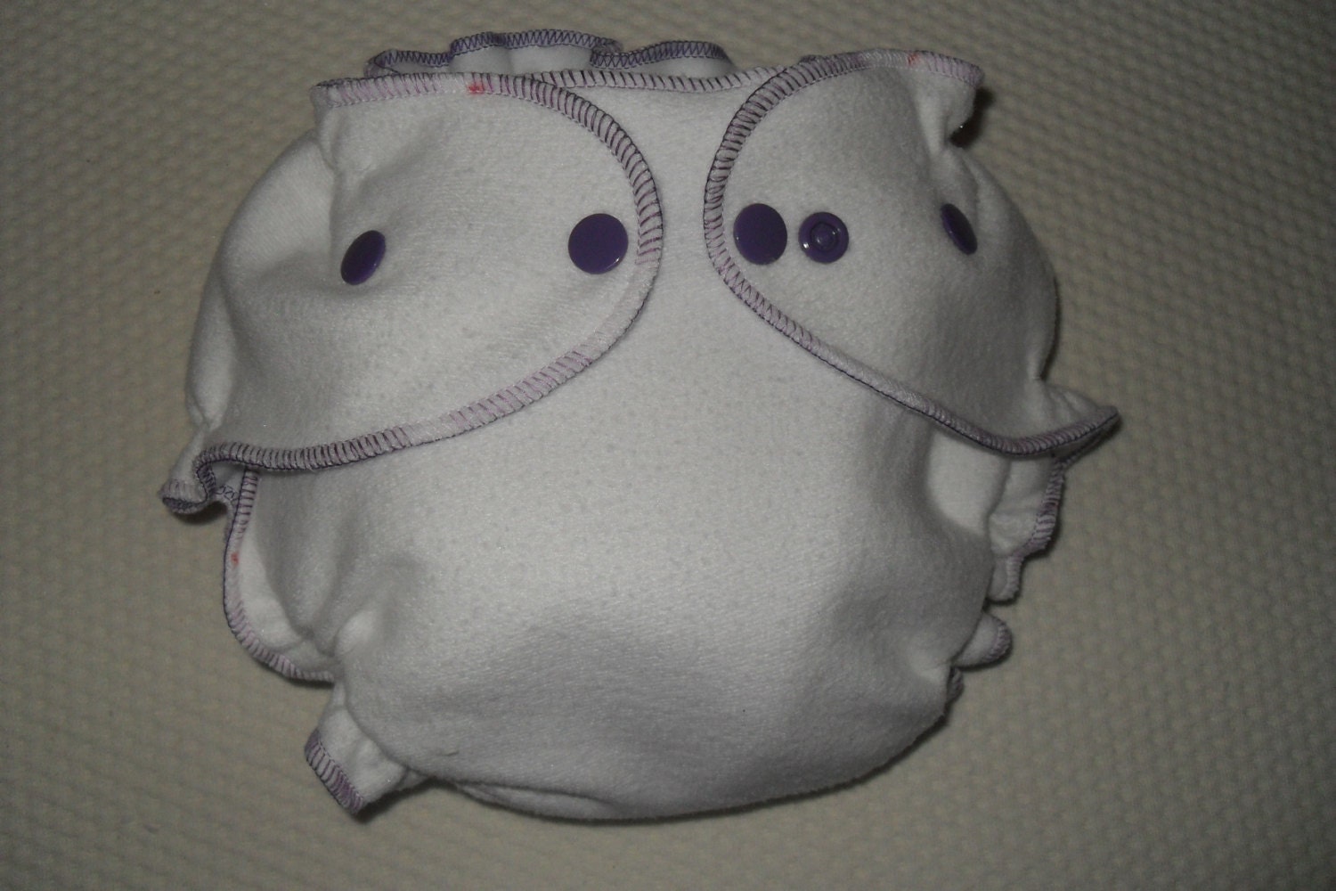 Bambus/Zorb Ausgestattet Windel Mit Lila Druckknöpfen Und Wirbel-Einfassung von Etsy - twinkletoesdiapers