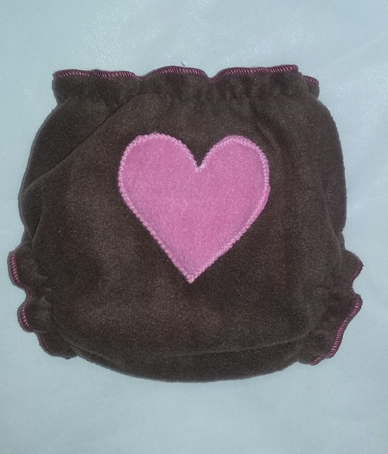 Braun Herz Hintern Vlies Windel Wickeln von Etsy - twinkletoesdiapers
