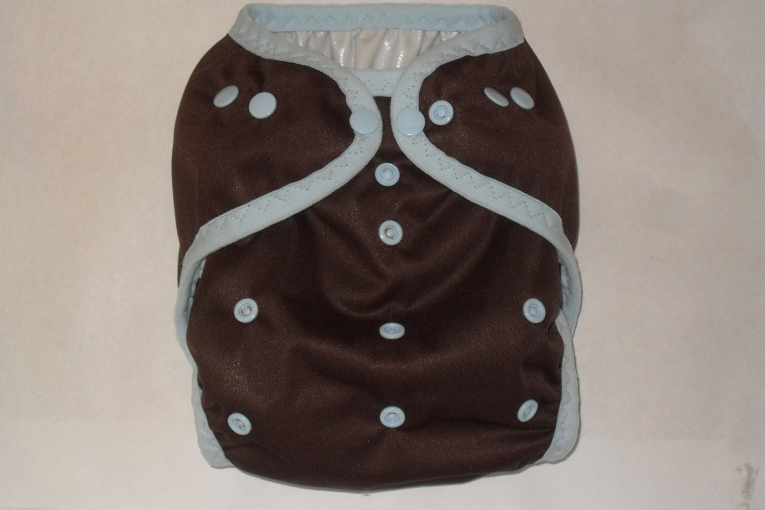 Brown-Pul-Windel Mit Licht Blau Snaps von Etsy - twinkletoesdiapers