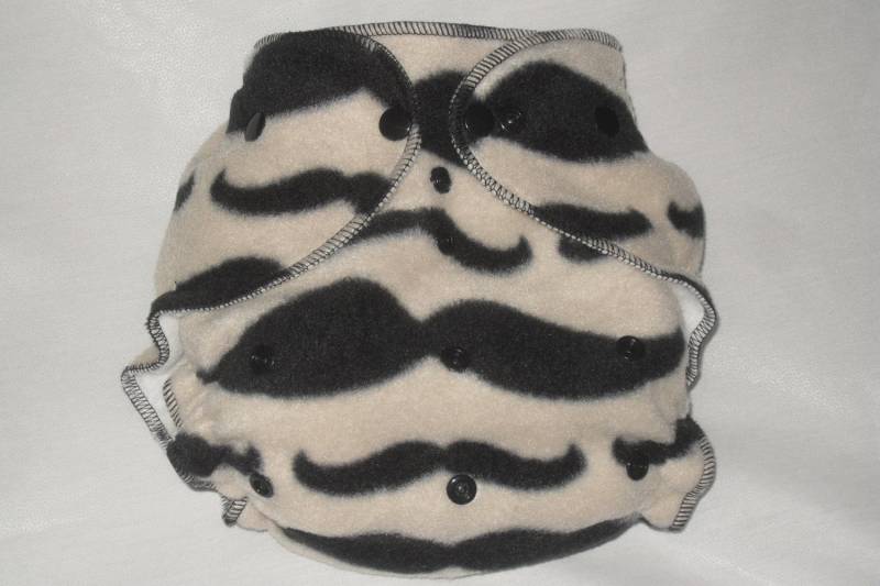 Schnurrbart Fleece Windel Wickeln von Etsy - twinkletoesdiapers