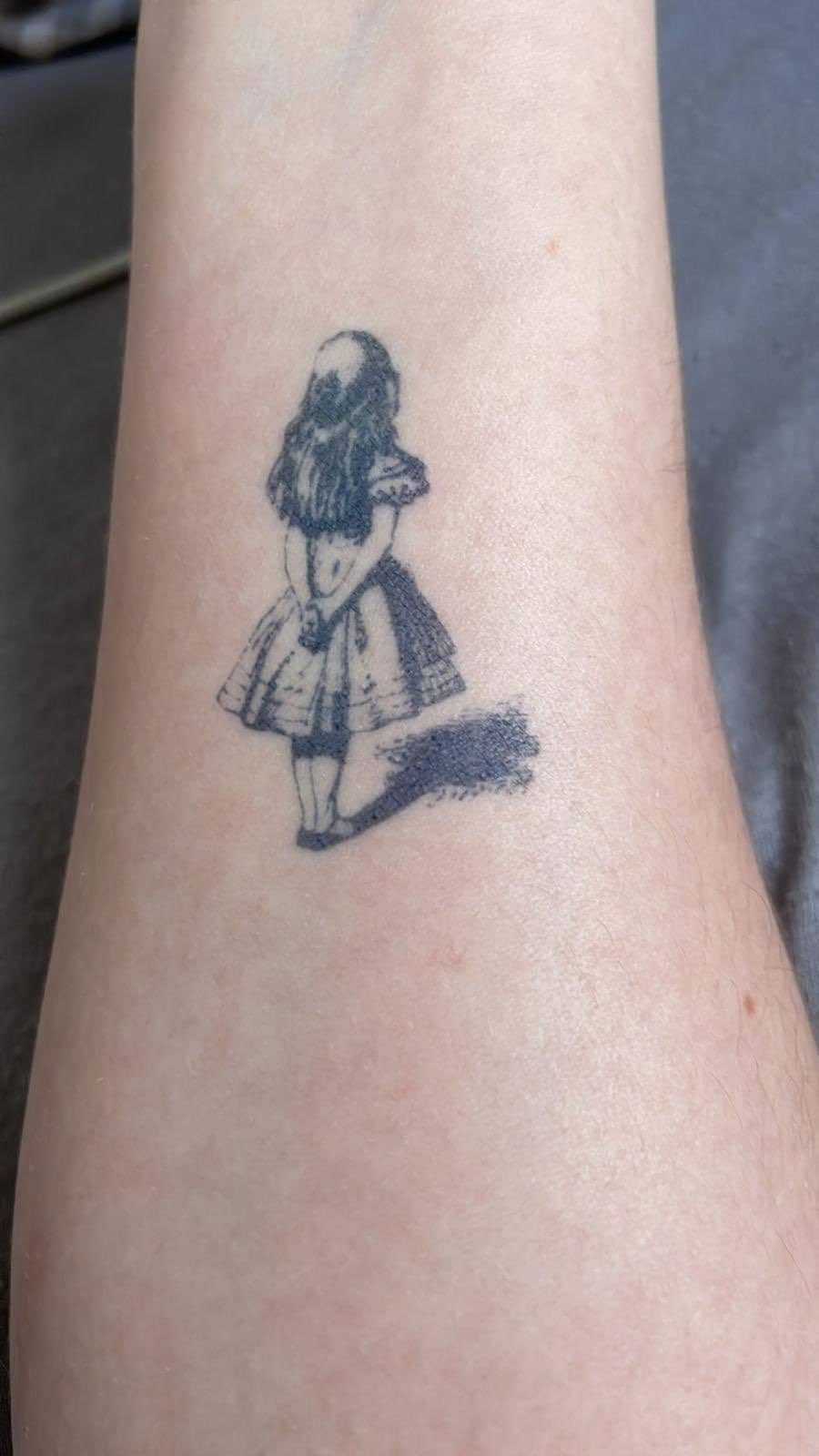 Alice Im Wunderland Semi-Permanent 2-Wochen Tattoo | 2Er Set von Etsy - twoweektattoos