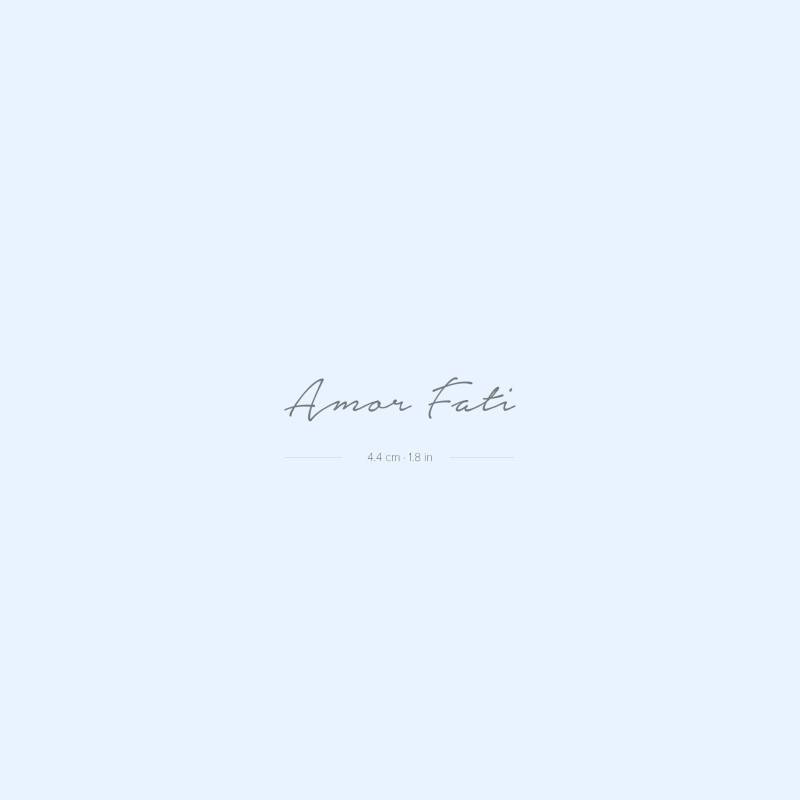 Amor Fati Semi-Permanent 2-Wochen Tattoo | 2Er Set von Etsy - twoweektattoos