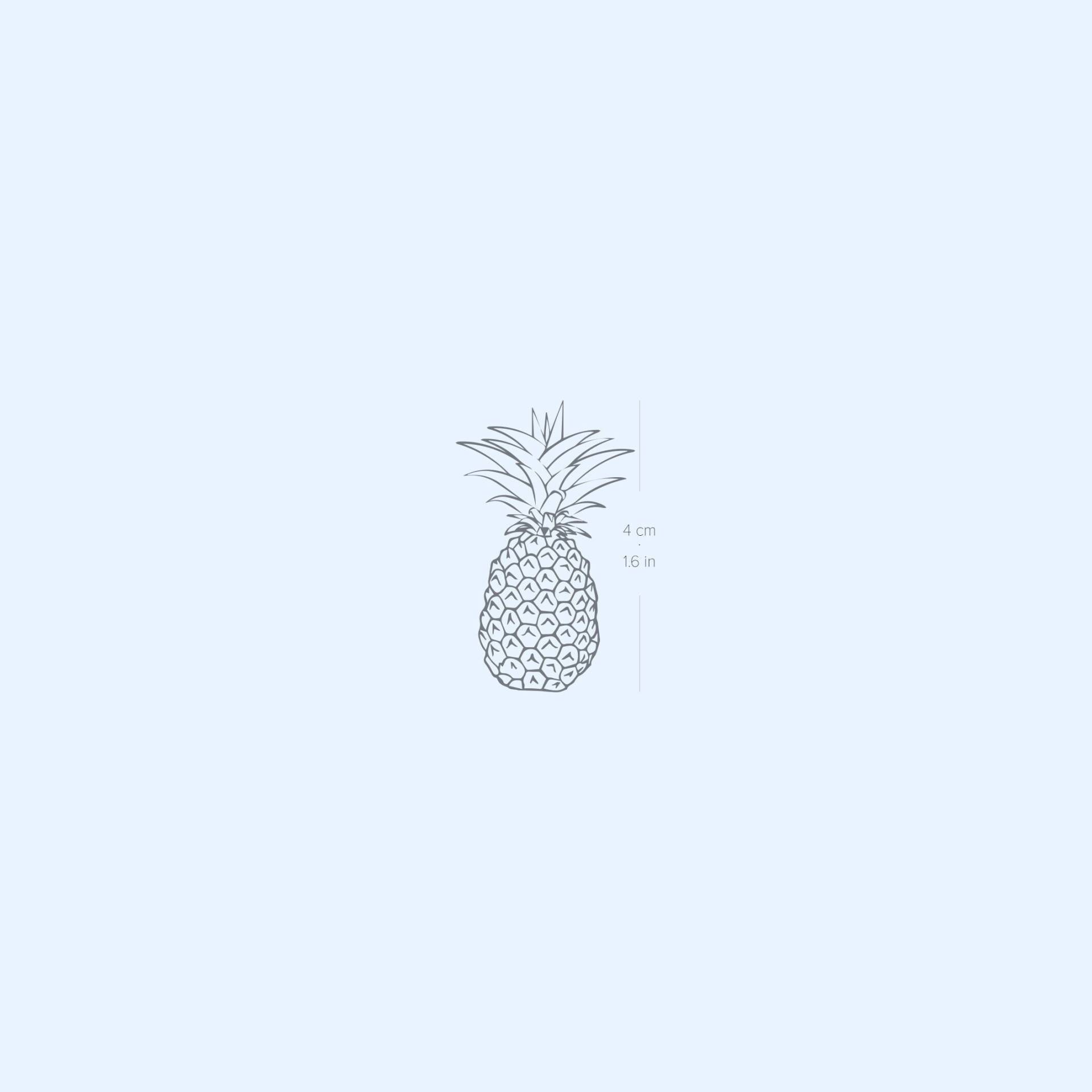 Ananas Semi-Permanent 2-Wochen Tattoo | 2Er Set Ananas Semi-Permanent 2-Wochen Tattoo | 2Er Set von Etsy - twoweektattoos