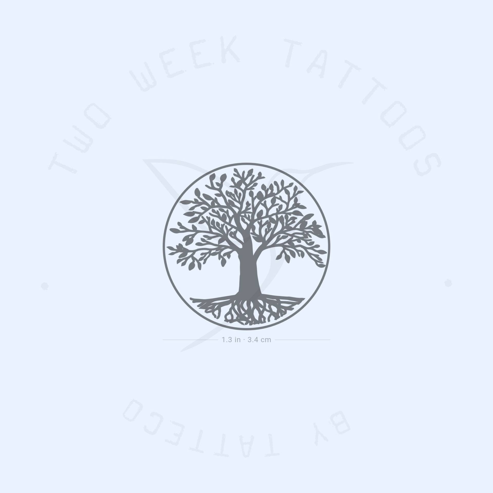 Baum Des Lebens Semi-Permanent 2-Wochen Tattoo | 2Er Set von Etsy - twoweektattoos