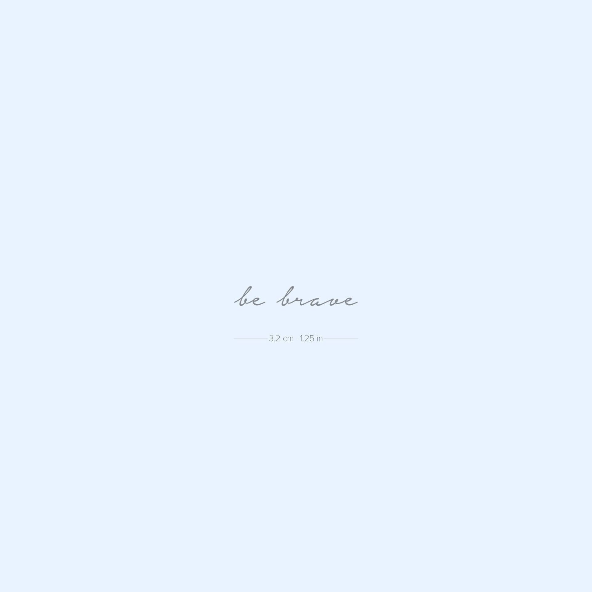 Be Brave Semi-Permanent 2-Wochen Tattoo | 2Er Set Be Brave Semi-Permanent 2-Wochen Tattoo | 2Er Set von Etsy - twoweektattoos