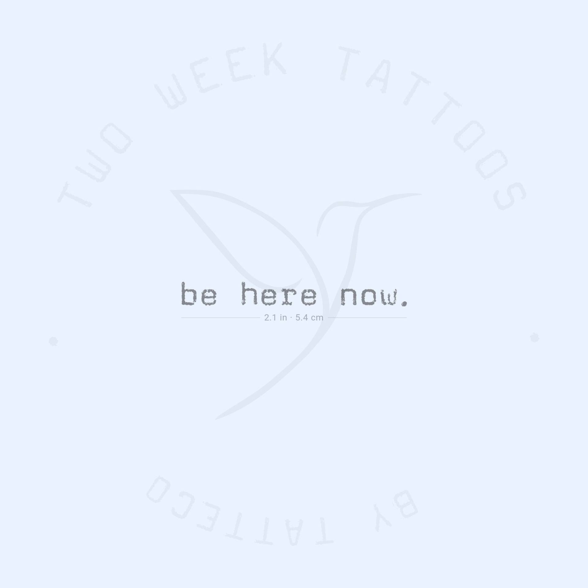 Be Here Now Semi-Permanent Tattoo | 2Er Set Be Here Now Semi-Permanent Tattoo | 2Er Set von Etsy - twoweektattoos