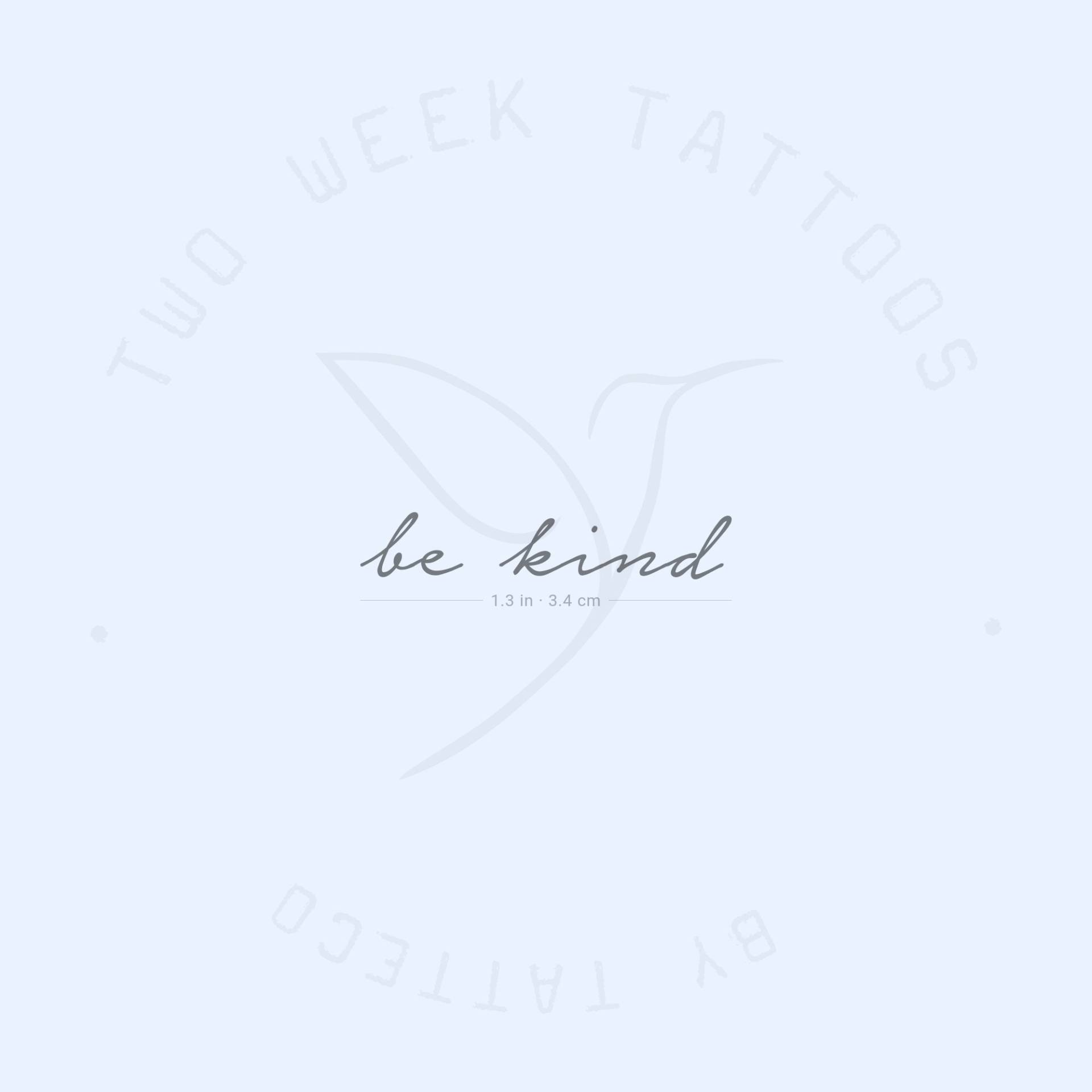 Be Kind Semi-Permanent 2-Wochen Tattoo | 2Er Set von Etsy - twoweektattoos