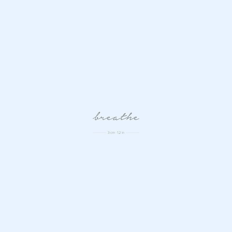 Breathe Semi-Permanent 2-Wochen Tattoo | 2Er Set von Etsy - twoweektattoos