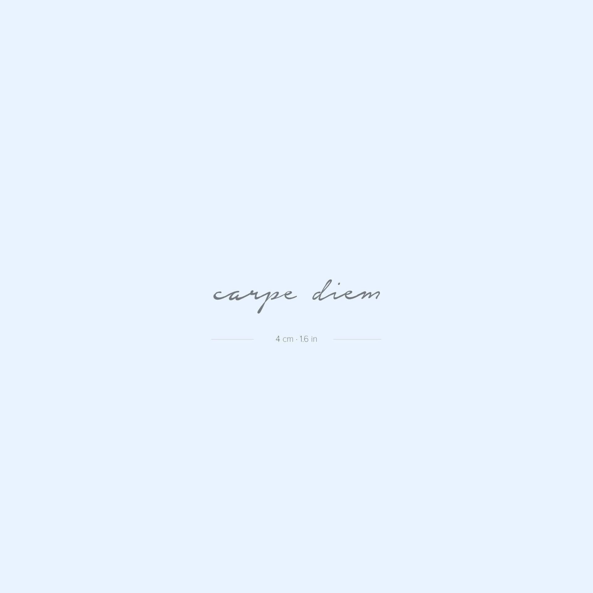 Carpe Diem Semi-Permanent 2-Wochen Tattoo | 2Er Set von Etsy - twoweektattoos